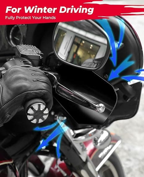 1 Par Motorcykel Handskydd, Handskydd Kompatibla med 2