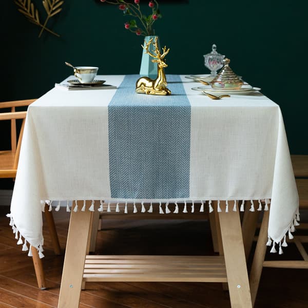 Brodert duk, brodert duk bomull lin, rynkefri duk