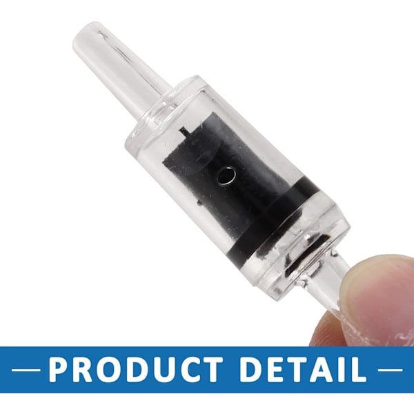 Akvarie CO2 Luftpumpe 4mm Envejs Slange Inspektionsventil (10stk)