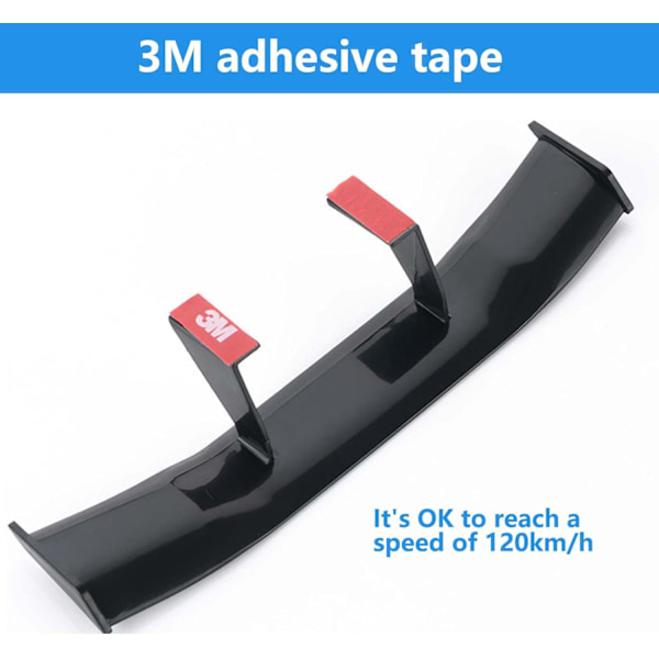 2 st Universal Bilspoiler, Bakre Bilspoilers, Bakre Bilvingespoilers 17cm, Bakre Bilspoiler Inget Behov av att Borra Hål, Bilspoiler Ökar Stabiliteten