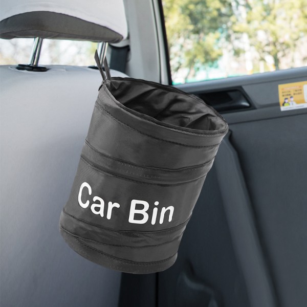 Bil skraldespand, 2 stk., sammenklappelig skraldespand til bil, autocamper, camping, rejse