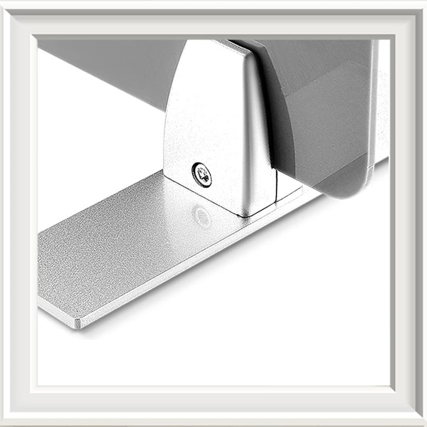 Justerbara glasklämmor i aluminiumlegering Plexiglas Bordsklämma Partition Stöd Skärmavdelare Klämma för 3-25mm Sekretesspartition Kontor Lab, 1 ST, S