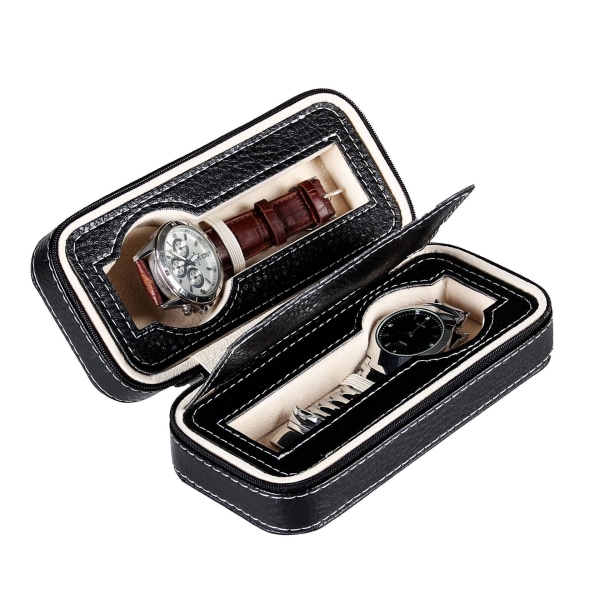 Travel watch box, single portable watch travel box for men and women,