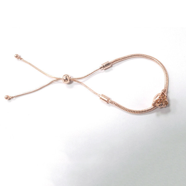 Slangekjede Slider Charm Armbånd for Kvinner