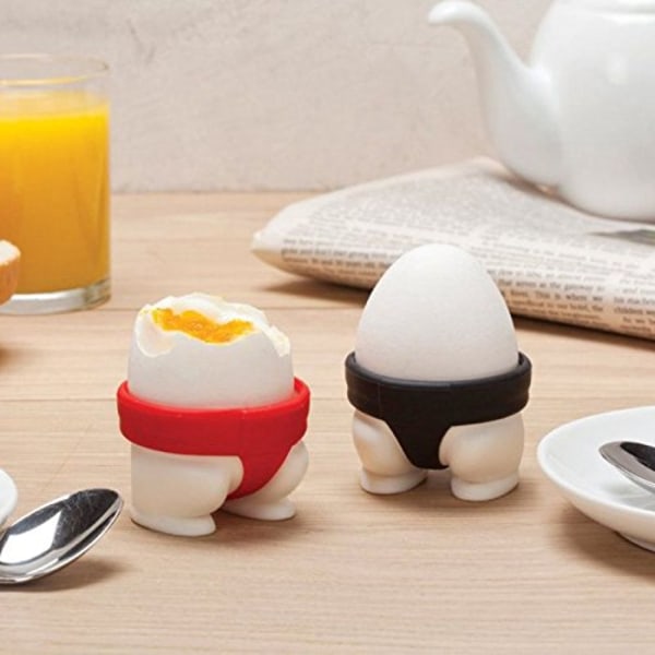 Sumo Egg Holder Cup (Sett med 2 stykker) (Materiale: Silika gel + pp)