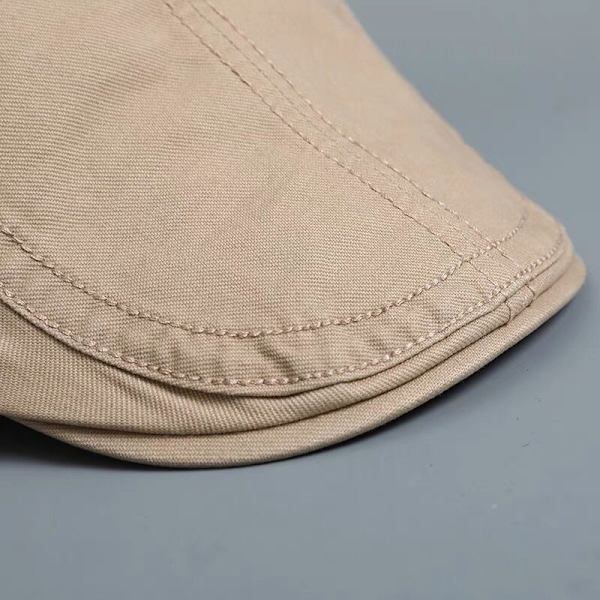 Gammel manns hatt-beret beige