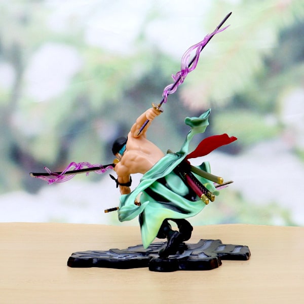 1 stk. Roronoa Zoro karakter statue samleobjekt, anime-tema dukke