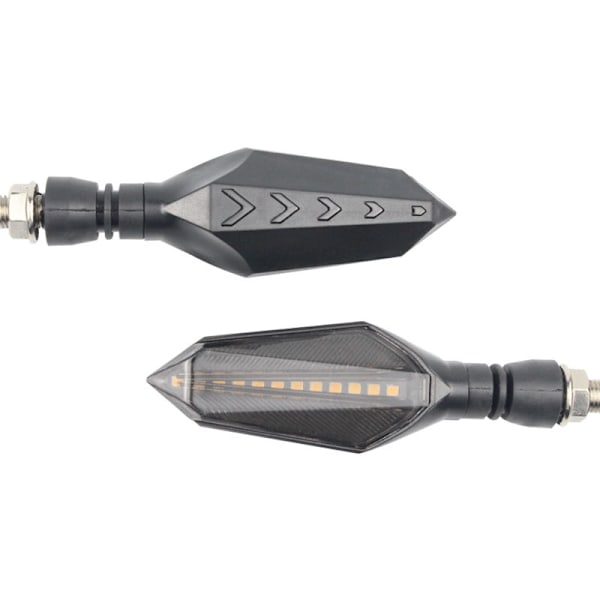 4 stk. motorcykelblinklys, LED-flydende blinklys, blinklys