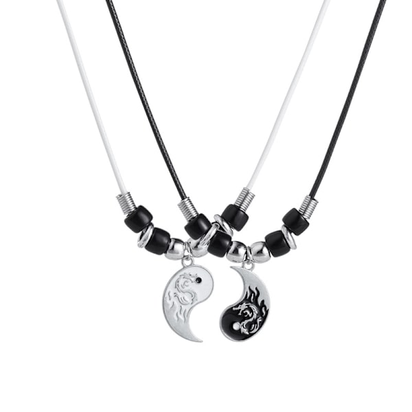 Lohikäärme Yin Yang 2 Tin Lohikäärmekappale Tai Chi Bagua Totem Kutominen