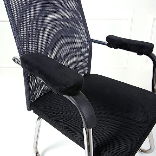 2 stk stolarmrestputer Ultra-myk minneskum albuepute støtte Universal passform eller kontorstol, 23,5*7,5*3cm