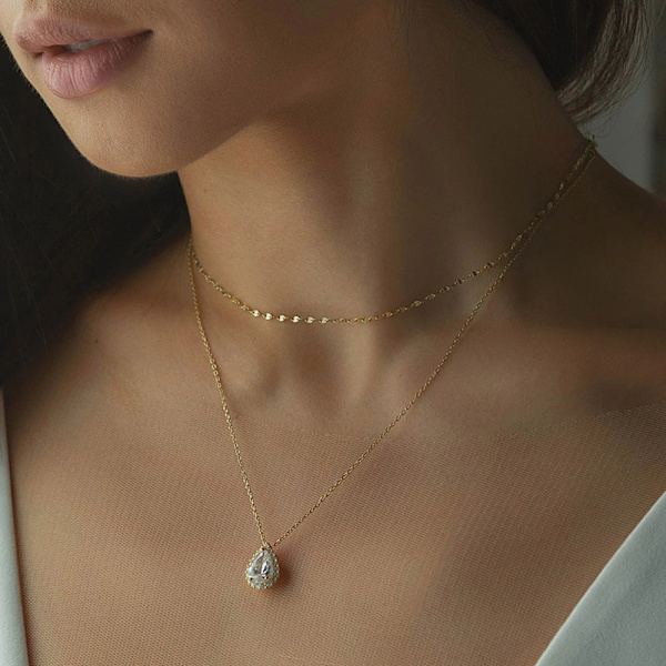 Crystal Back Chain Smycken för kvinnor Bride Backless Rhinestone Waterdr