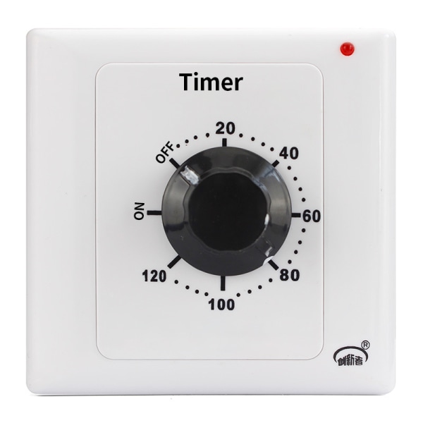 120 minutters timerbryter, AC 220V 15A intelligent mekanisk nedtellingstimer