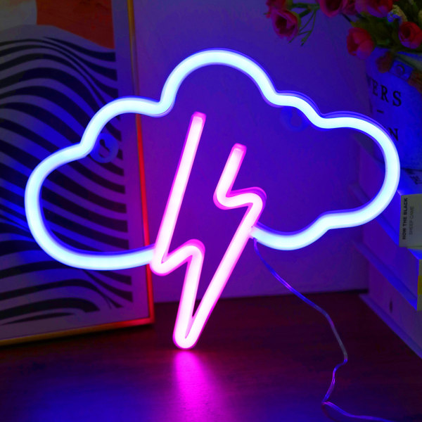 Neon-skilt Lavspænding USB Batteri Strømforsyning LED Bar Skilt til Hjem O