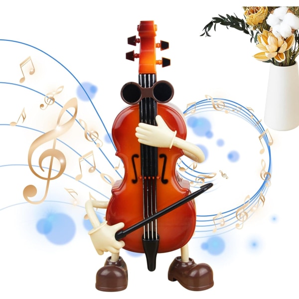 Cello Music Box, Clockwork Cello Music Box Home Decoration, Creative C