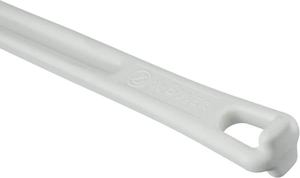Hvit polyglass slikkepott - Lengde 30 cm -