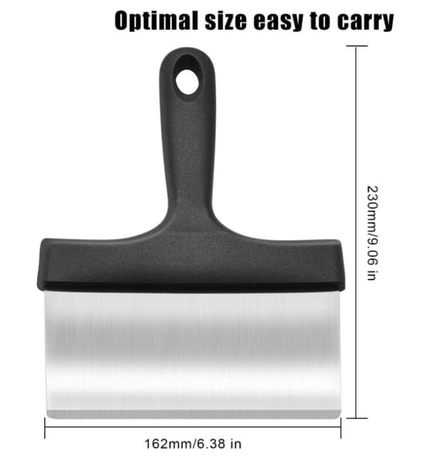 Stegespade, Stegespade til Stegeplade i Rustfrit Stål, Professionel Stegespade, Stegespade med Håndtag, Stegespade i Rustfrit Stål