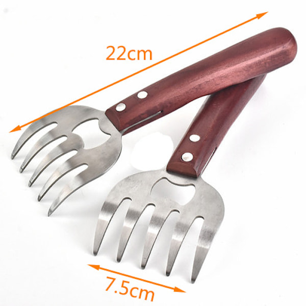 Köttseparator Köttseparator Köksredskap kompatibel 2 Delar Köttseparator Röd