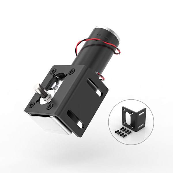 24V 80RPM DC-snäckväxelmotor 13kg.cm 31mm Självlåsande motor med högt vridmoment R
