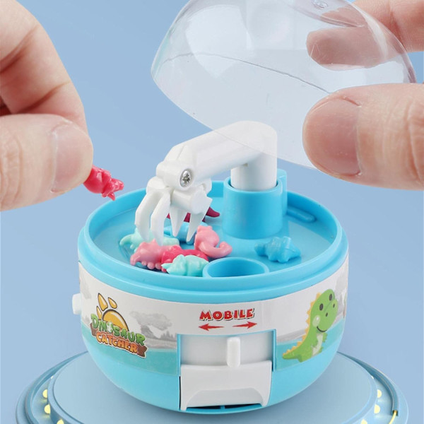 Dinosaurieklo-maskin | Minivarumaskin med 8 dinosaurier, blå