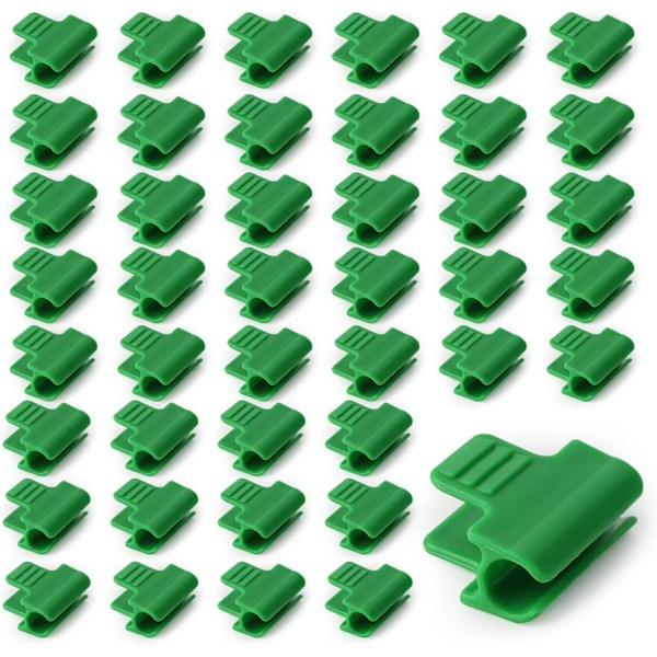 50 Stycken Växthusklämmor 11mm, Växthusfilmklämma, Växthusklämma, Växthusrörklämma, Plastnät Tunnelbågklämma, för Växthus, Fra