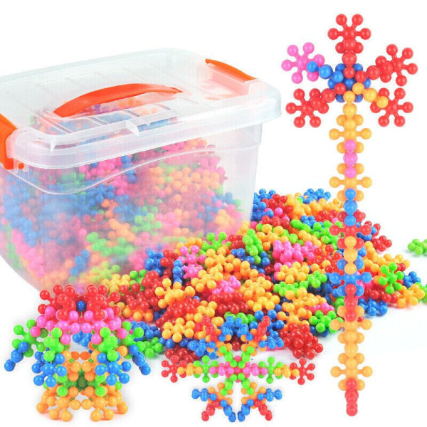 Kreativt leketøy byggeklosser sett - 100 PCS Construire Puzzle Jouets pour Enfants Tout-Petits STEM Éducatifs Enfants Connexion Jouets pour Filles Garçons