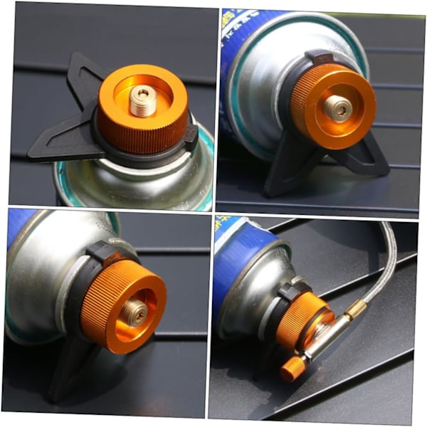 Camping Komfur Tank Connector - Lille og Bærbar Adapter Kvalitets Messing Materiale