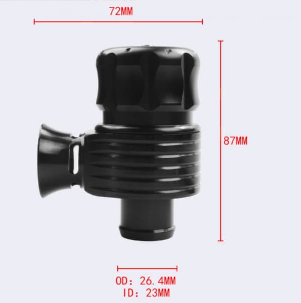 Universal 25mm Dumpventil Adapter Kit för Bil Turbo Dumpventil Pop Off Ventil BOV Ventil