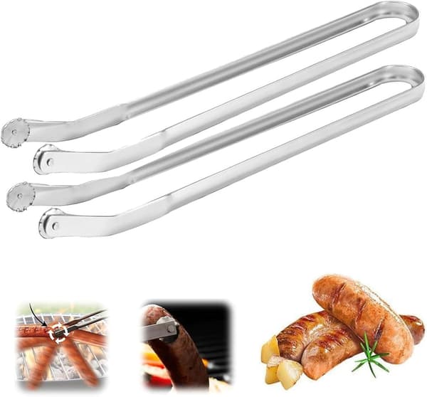 2 stk. BBQ-pølsevender, pølsevender, BBQ-pølsevender