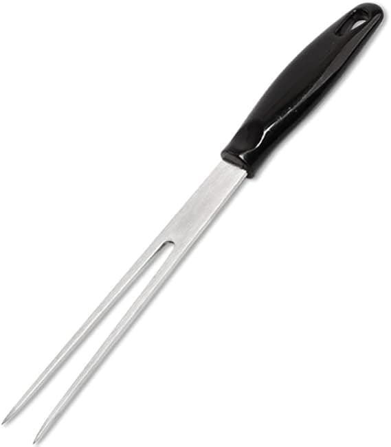 Udskæringsgaffel i rustfrit stål, 27,5 cm, sort