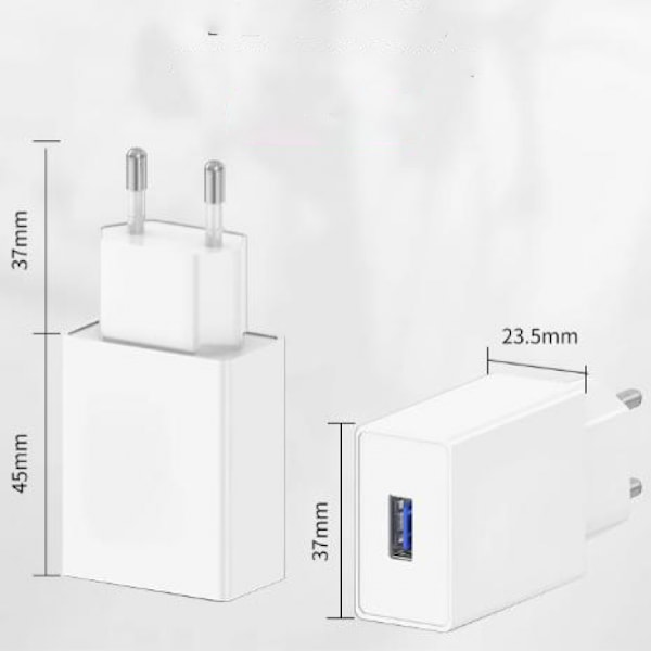 Pakke 5V 2A USB-lader - USB-strømadaptere - AC-uttak - Stikkontaktadapter - Ladekontakt for mobiltelefon - Skjerm - Hodetelefoner - Bordlampe - e-B