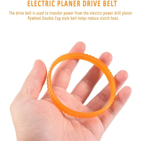 Drivremmar för 1900B Elektrisk Hyvel Orange 9,6mm