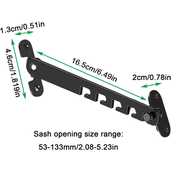 2 stk. Vinduesåbner Skruer Vindues Hægter Ingen Bor Vindues Kile Åben Vindues Åbner
