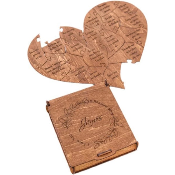 Reasons Why I Love You Pussel, 32st Romantic Love Jigsaw Puzzle, Girl