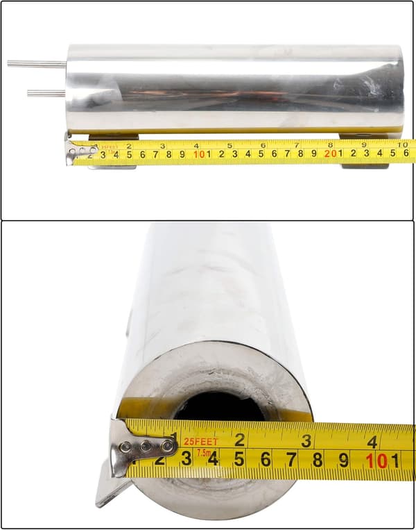 3\" X 10\" Radiator Kølervæske Overløbsbeholder Poleret Rustfrit Stål 32OZ
