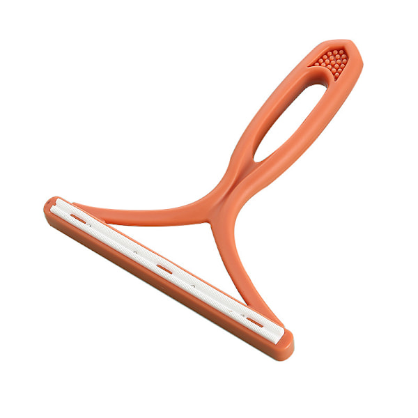Bärbar luddremover, kläder mattrengöring, ta bort träullskamning mocka, epilatorborste rengöringsverktyg (orange), 13*14cm