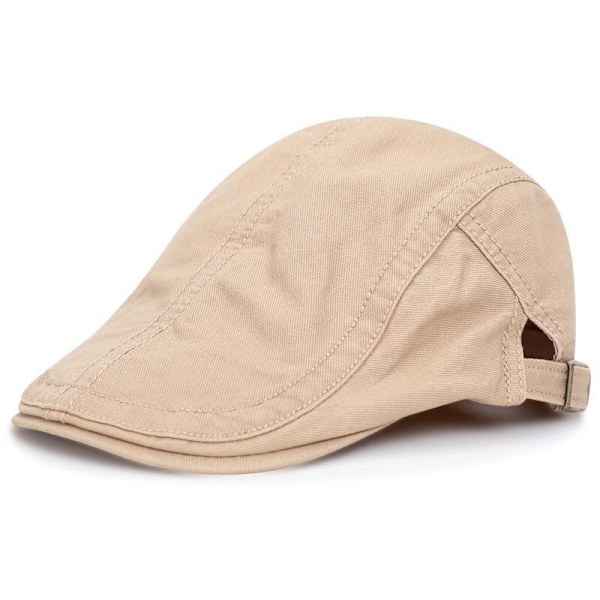 Vanhan miehen hattu-baretti beige