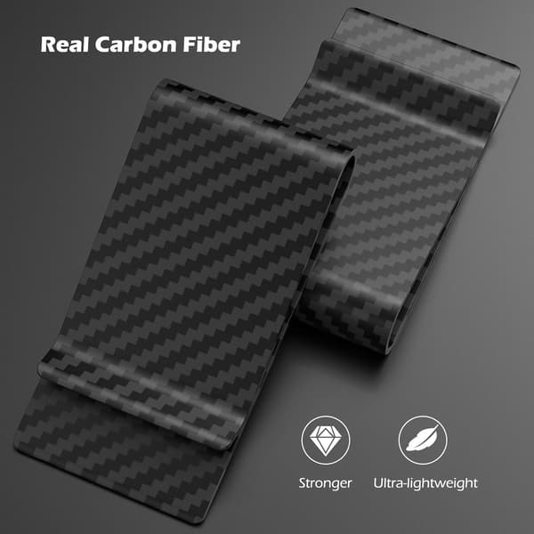 Kolfiber Pengaclips Framficka Plånbok Minimalistisk Plånbok Slim Plånbok C