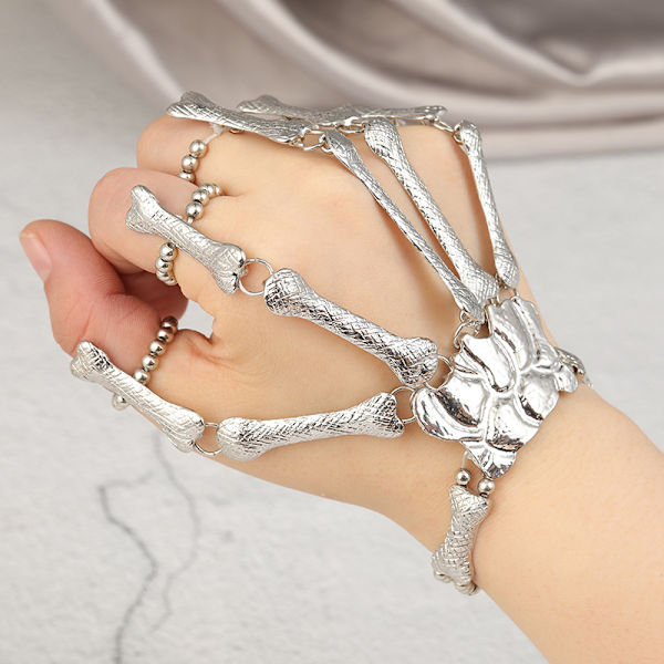 Luova persoonallisuus Unisex Metal Skull Rannekoru Halloween Asusteet