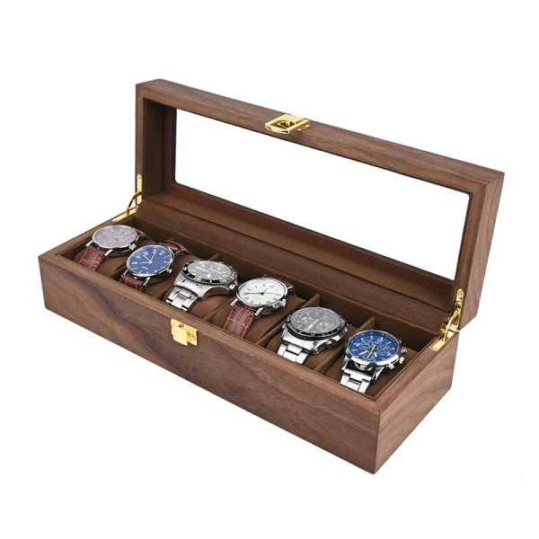 Watch box 6 clocks Wood - Walnut