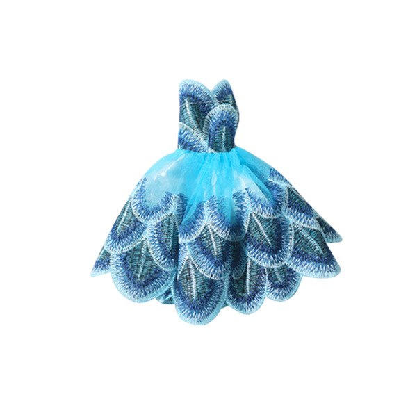 5 stk 30CM Barbie dukke brodert prinsessekjole