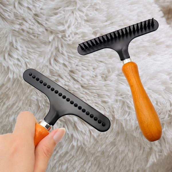 Mattkorrigerare Shag Rug Rake Carpet Groomer Rake Hand Held Carpet Rake