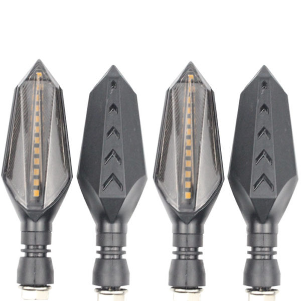 4 stk. motorcykelblinklys, LED-flydende blinklys, blinklys