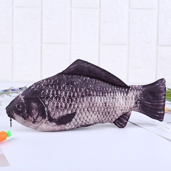 1 st Emulering Fiskform Kreativ Pennfodral Väska Make-up Myntväska