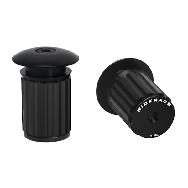 Par Sykkelstyre Endestykker, Justerbare Aluminiumlegering Styrendestykker for 18-20mm Landeveissykkel BMX MTB Styret (Svart)