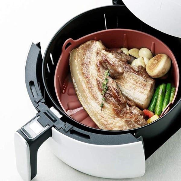 Airfryer Silikonegryde Multifunktionelle Airfryers Ovn Køkken Tilbehør Kylling Pizza Kurv Bageplade Kaffe
