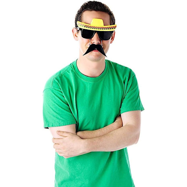Fiesta Mustache Solbriller Festartikler En Størrelse
