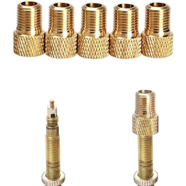 Sykkelventil-adapter, bruk en luftkompressor eller vanlig sykkelpumpe til å pumpe
