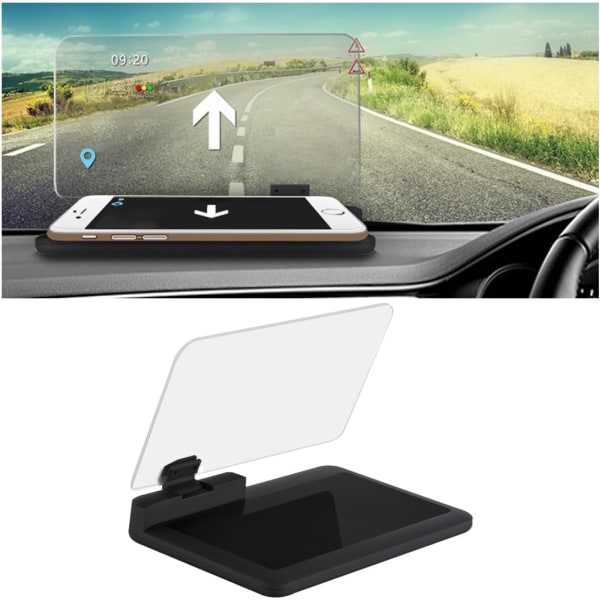 Head-Up Display-holder for HUD-smarttelefon, GPS-navigasjon HUD-telefonbrakett
