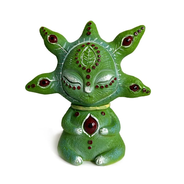 Havedekoration, fantasy skulptur kunst udendørs have statue, udendørs statue, grøn
