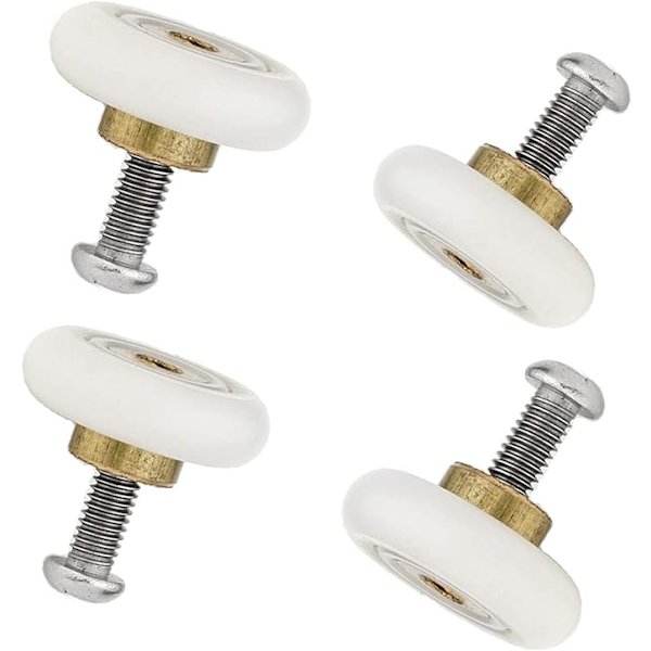 Pakke med 4 udskiftningsskydedørsruller 19mm diameter (19mm-4stk)